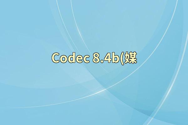 Codec 8.4b(媒